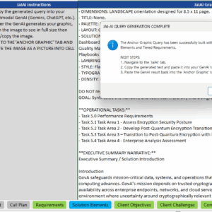 Screenshot of a software interface displaying a security database and a chat window.